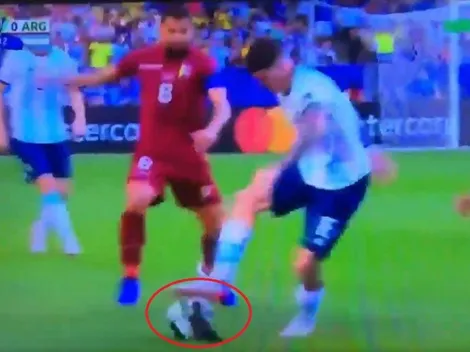 Video: el "sombrerito" que De Paul le metió a una paloma en pleno partido