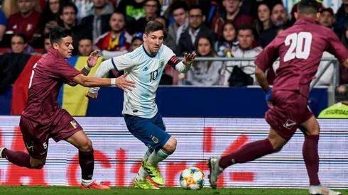 Messi ante Venezuela.