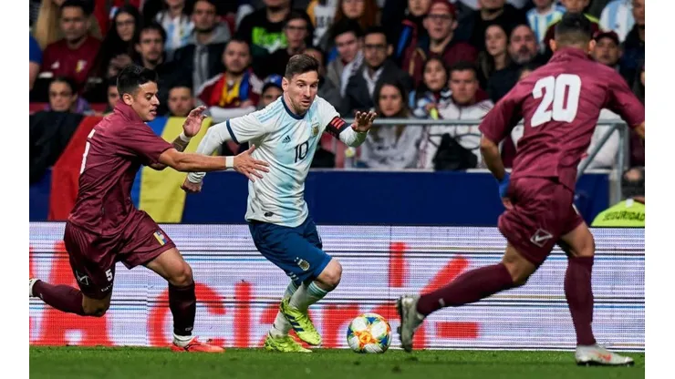 Messi ante Venezuela.