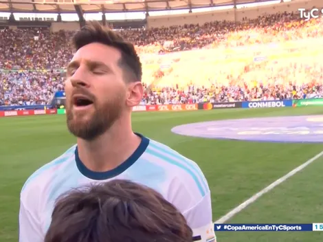 Video: Messi cantó el himno argentino por primera vez en su vida