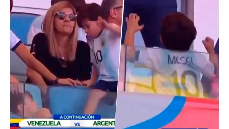 Este nene es diabólico: Mateo Messi pisó a Thiago, lo hizo llorar y se fue festejando
