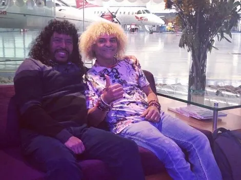 Historia pura: René Higuita publicó un fotón con el PIbe Valderrama