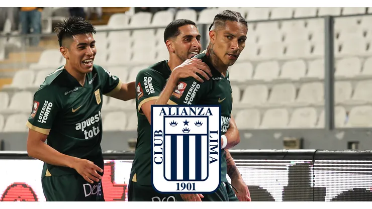Alianza Lima jugando en la Liga 1 de Perú.