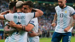 Foto de los jugadores de la Selección Argentina.