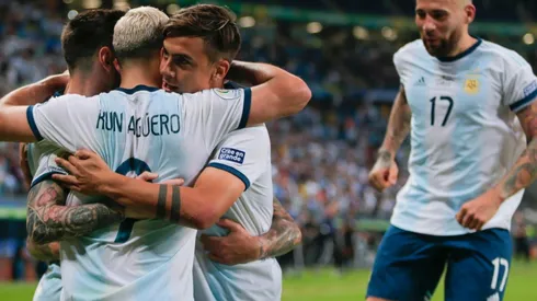 Foto de los jugadores de la Selección Argentina.