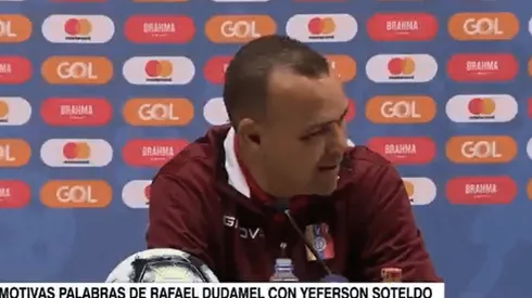 Dudamel se emocionó en plena rueda de prensa previa al duelo con Argentina
