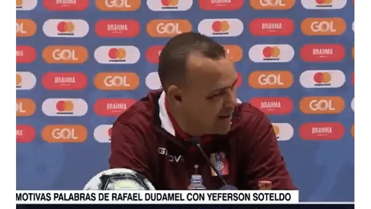 Dudamel se emocionó en plena rueda de prensa previa al duelo con Argentina
