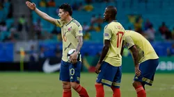 Foto de los futbolistas de la Selección Colombia.