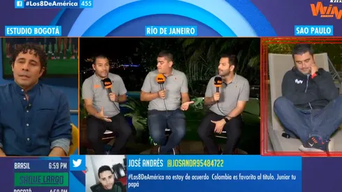Captura de pantalla del programa 'Saque Largo', de WIN Sports.