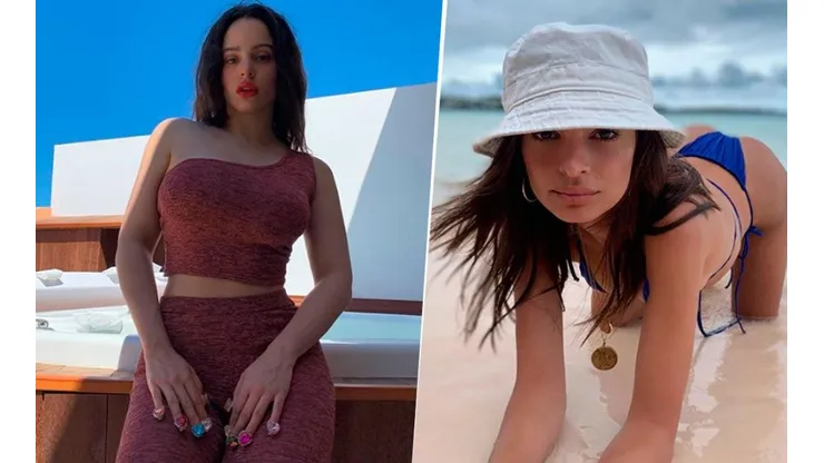 Rosalía posó de espalda y sin pantalones ¡y se llevó de regalo tres emojis de Emrata!
