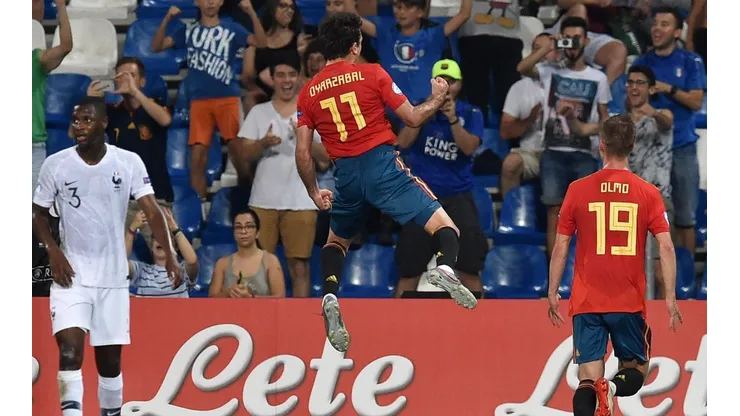 El festejo del seleccionado español.