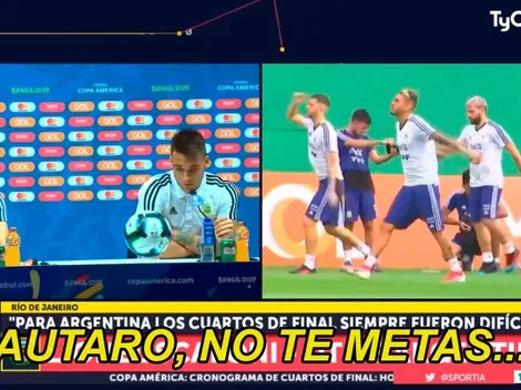 Como un padre a un hijo: Scaloni defendió a Lautaro de la pregunta de un periodista