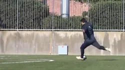Mirá esa pegada: la cuenta oficial de River subió un video de Gallardo entrenando a sus arqueros