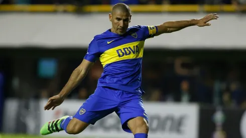 Daniel 'Cata' Díaz con la camiseta de Boca Juniors.