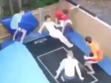 Video viral: saltó como nadie, dio mil vueltas y todos se volvieron locos