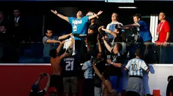 Foto histórica de Diego Maradona.