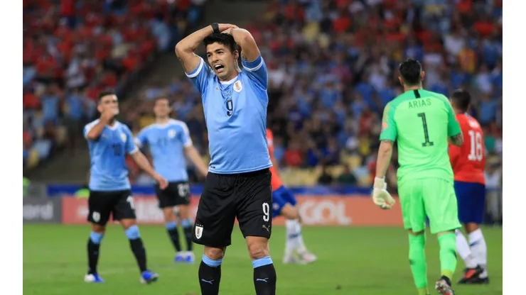 Foto de Luis Suárez en el momento que pidió mano.
