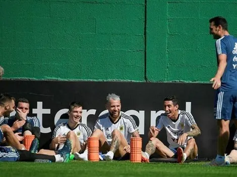 La historia detrás de las risas en las fotos sacadas durante el entrenamiento de Argentina