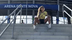 Fuegos: Cindy Álvarez le dio una recarga a Mateus Uribe en plena Copa América