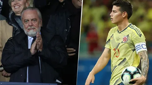 El último guiño del presidente del Napoli a James Rodríguez