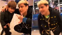 Video viral: Duki tuvo un lindo gesto con un nene y se despidió de su familia de manera épica