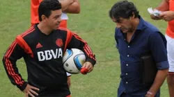 Marcelo Gallardo y Enzo Francescoli, juntos.