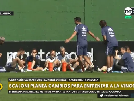 Sigue el tridente, pero hay dos cambios: el once que Scaloni probó pensando en Venezuela