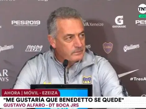 Alfaro se ilusionó con incorporar a dos ex-Boca, pero asumió: "Hasta fin de año es imposible"