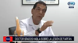 La especialidad del traumatólogo Julio Grados es el deporte.