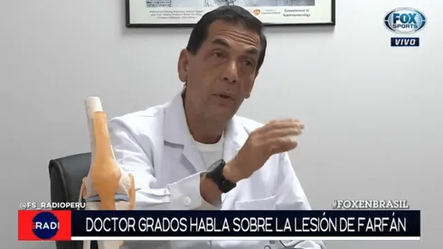 La especialidad del traumatólogo Julio Grados es el deporte.