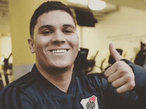 Con todo y sonrisa: Juanfer Quintero prepara su vuelta en River
