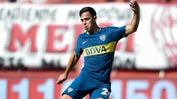 Gonzalo Maroni con la camiseta de Boca.