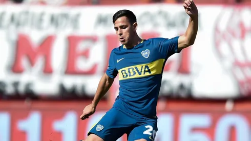 Gonzalo Maroni con la camiseta de Boca.