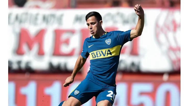 Gonzalo Maroni con la camiseta de Boca.