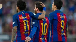 Neymar, Messi, Suárez. La MSN. (Getty)