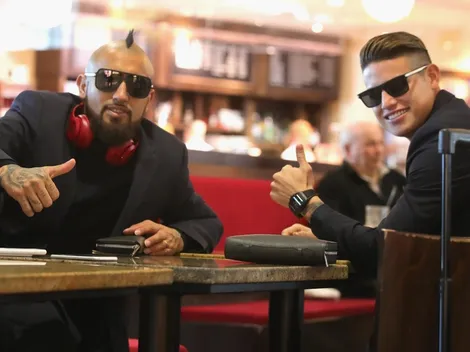 Las palabras de Vidal sobre James Rodríguez antes del duelo entre Chile y Colombia