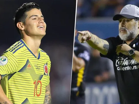 El hijo de Maradona confesó lo que piensa Diego sobre el posible fichaje de James al Napoli