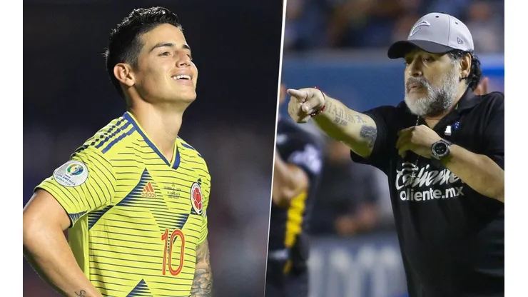 El hijo de Maradona confesó lo que piensa Diego sobre el posible fichaje de James al Napoli