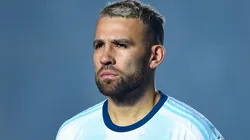 Nicolás Otamendi con la camiseta de la Selección Argentina.