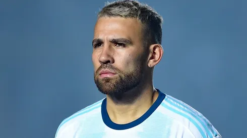 Nicolás Otamendi con la camiseta de la Selección Argentina.