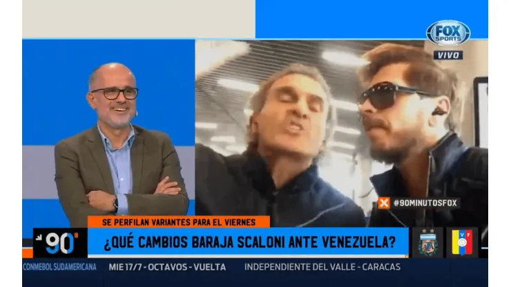 Ruggeri estaba hablando de los tiros libres, Vignolo se quiso meter y El Cabezón lo retó: "¡Callate!"