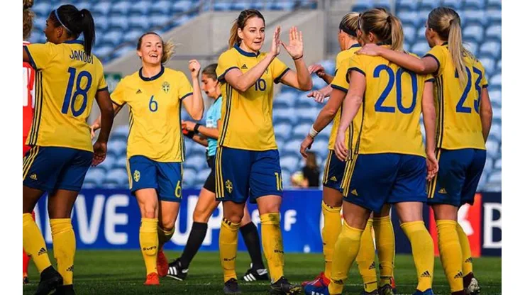 Suecia vs. Canadá por la Copa Mundial Femenina.