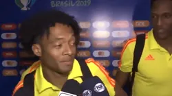Cuadrado tuvo que parar una entrevista para evitar bullying de Yerry Mina