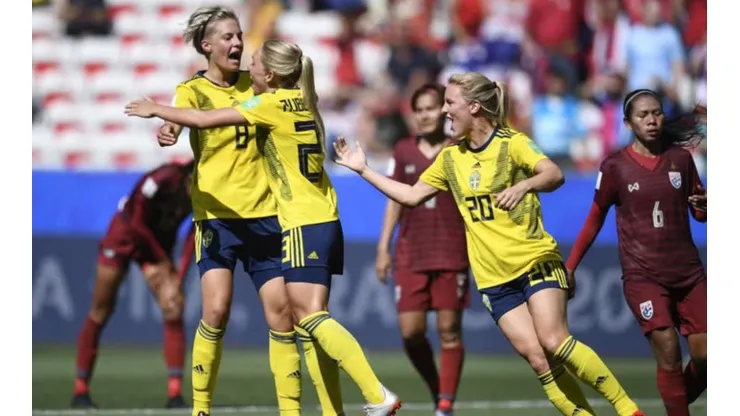 Suecia vs. Canadá por la Copa Mundial Femenina.