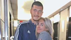 Guido Rodríguez no jugó, pero su pareja se encargó de que el jugador no pase desapercibido