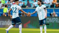 Messi y Lautaro, dos de las caras de la victoria en Argentina.