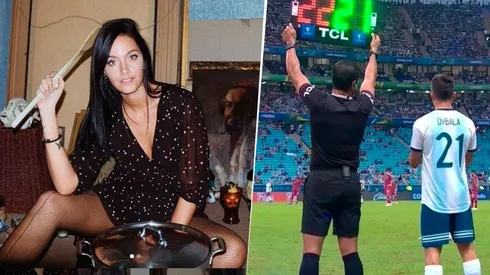 Foto entre Oriana y Dybala.