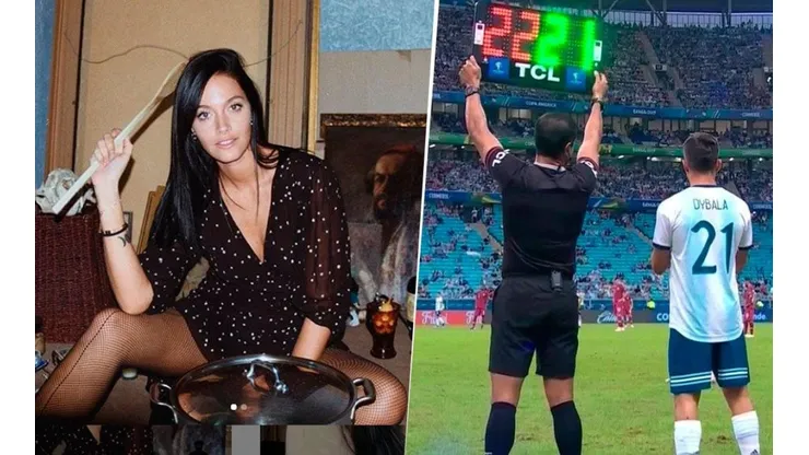 Foto entre Oriana y Dybala.