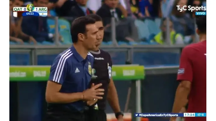 El reclamo de Lionel Scaloni.