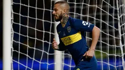 Darío Benedetto con la camiseta de Boca.